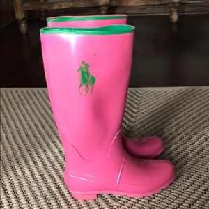 Ralph Lauren Pink rubber boots